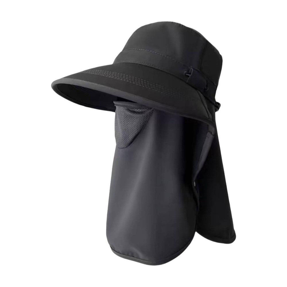 Caps Mask Set Sunscreen Sun Hat Sun Protection Neck Flap Bucket Hat Neck Protection Wide Brim Fisherman Hat Fishing