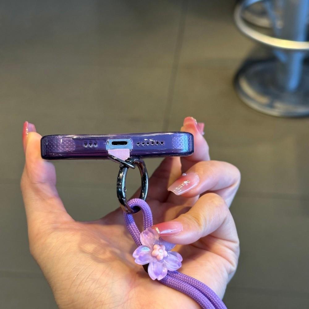 Anti Loss Mobile Phone Strap Cherry Blossom Cell Phone Chain Mobile Phone Lanyard  Women/Lady/Girl