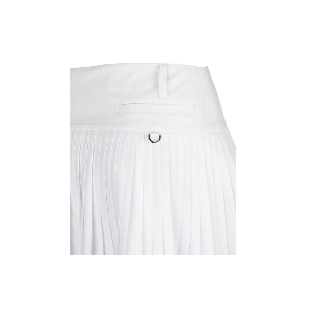 Raub Flared Pleated Skirt_White
