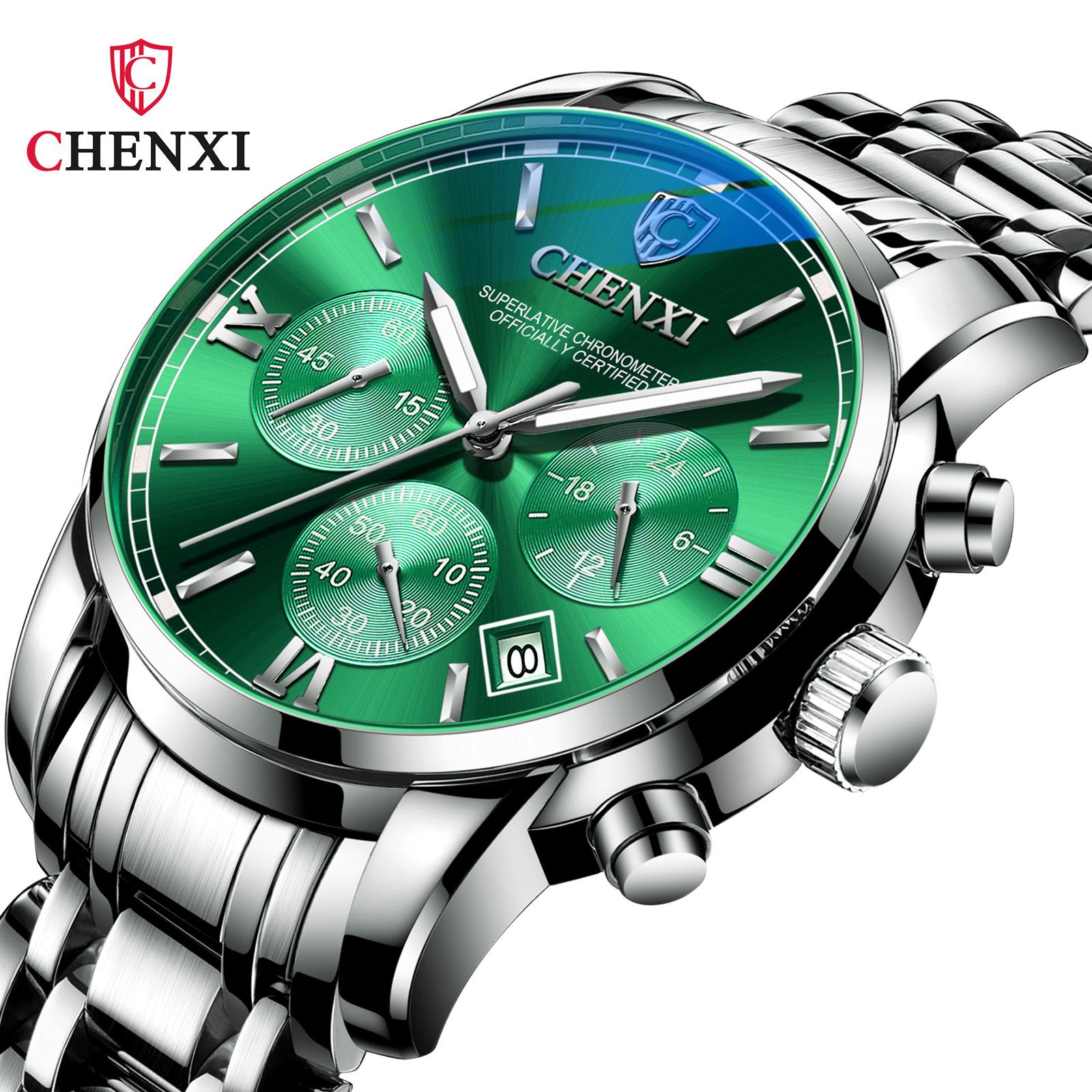 

Новые роскошные мужские часы высшего бренда с коробкой, мужские водонепроницаемые светящиеся мужские кварцевые часы