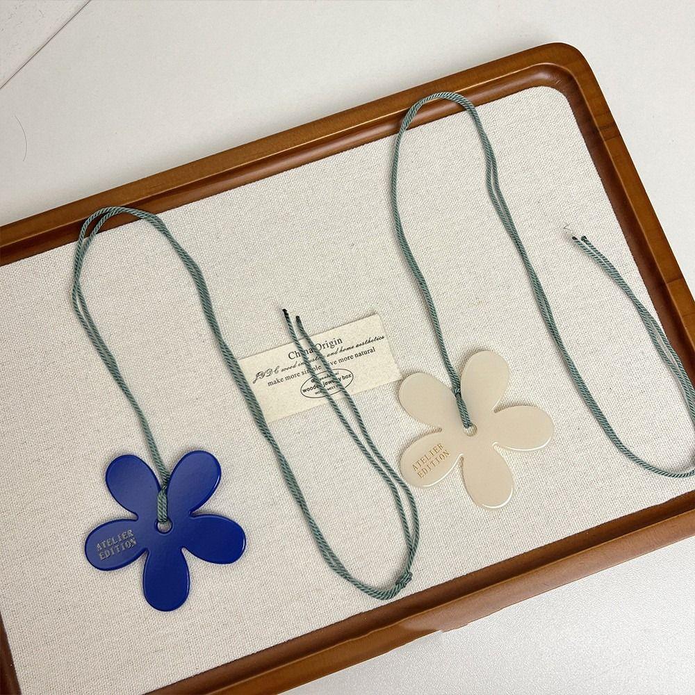 Chain Long Chain Necklace Choker Sweater Chain Retro Acrylic Flower Necklace  Birthday Gift