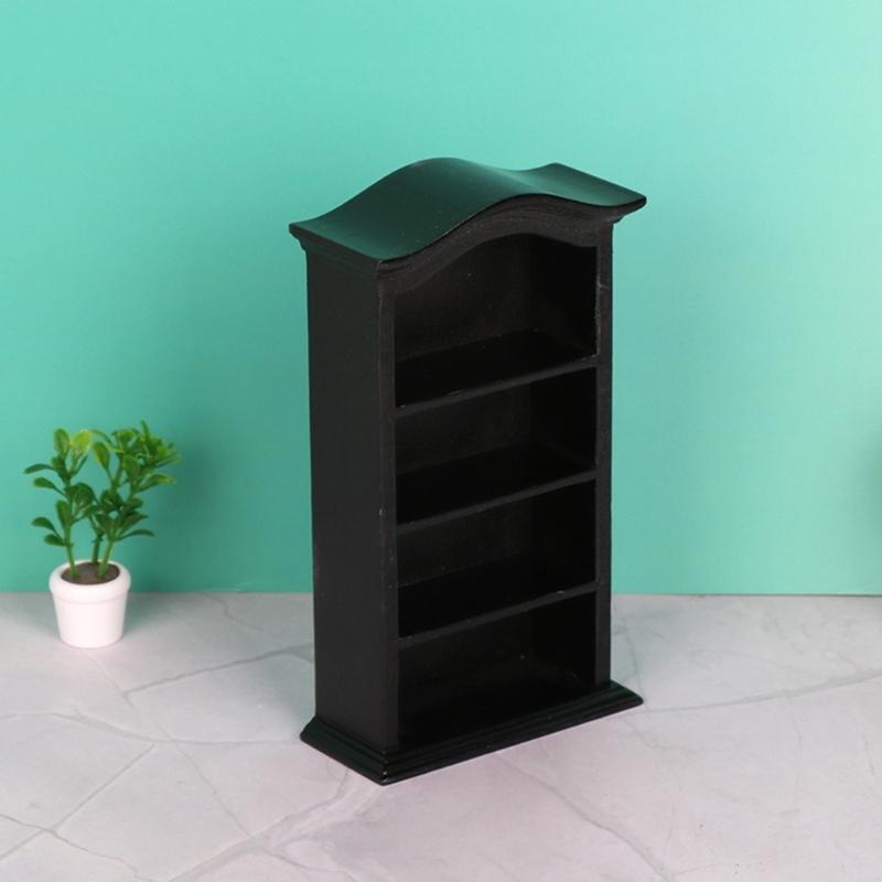 Solid Wood Mini Cabinet Model Dollhouses Accessories For Bedroom Kitchen Living Room Tiny House Decoration Photography Prop