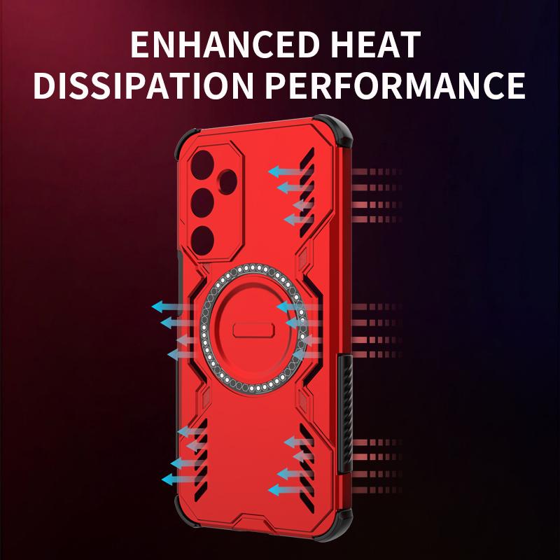 Deluxe Magsafe Magnetic Wireless Charging Case For Samsung Galaxy A16 Armoured Shockproof Military Case