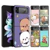 Bubu Dudu Cartoon Cute Phone Case For Samsung Galaxy Z Flip 7 6 5 4 3 5G Cover ZFlip7 ZFlip6 ZFlip4 ZFlip5 ZFlip3 Coque Fundas G