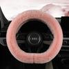 Auto-Lenkradbezüge, rutschfest, 38 cm, Winter-Plüsch-Auto-Lenkradbezug, Auto-Styling-Lenkradschutz