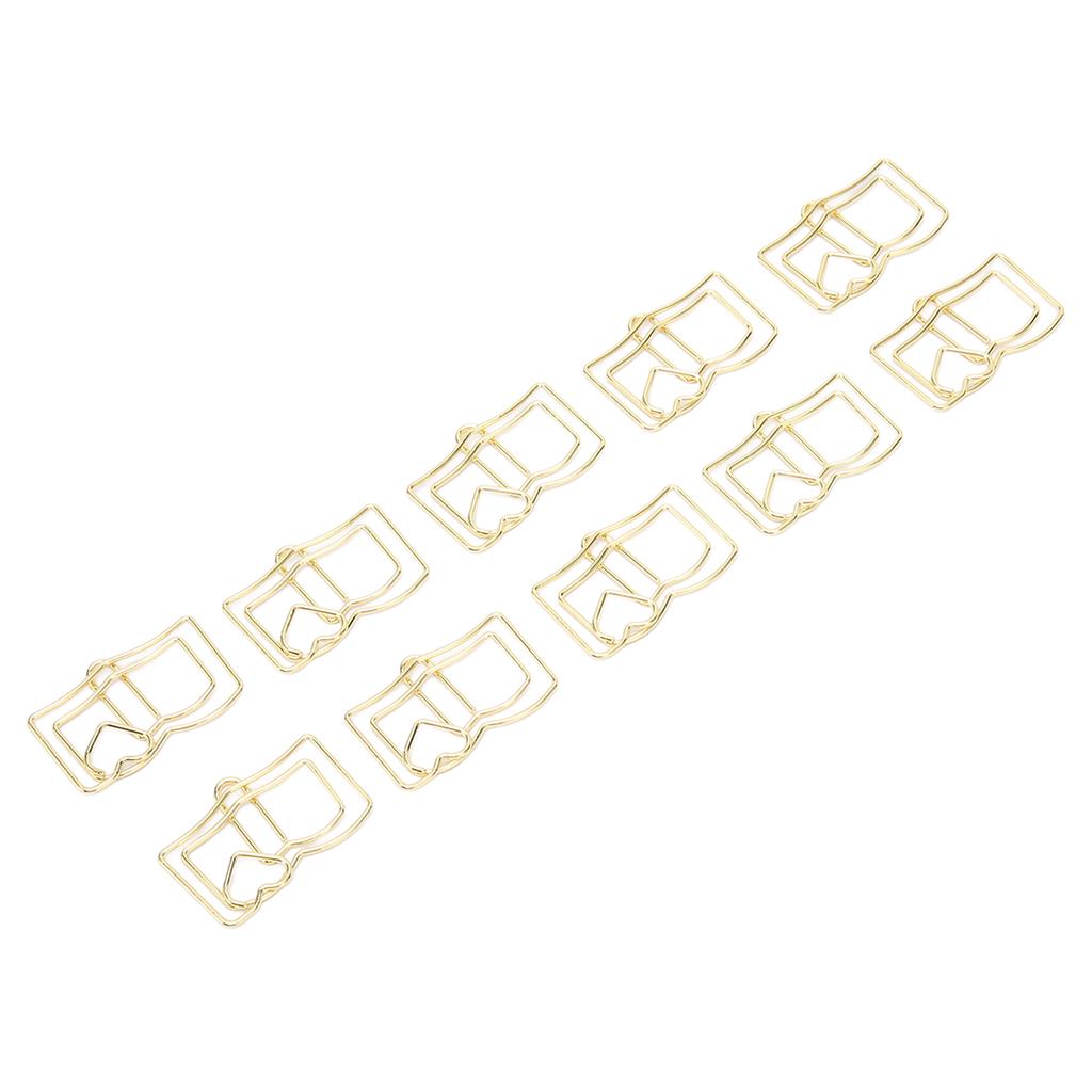 50PCS agrafe de hârtie portabile, formă unică, rezistente la alunecare, forță de prindere puternică, reutilizabile pentru școală în aer liber