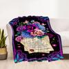 Mother's Day Greeting Card Blanket Suitable for Sofas,travel, Living Rooms Also a Good Gift for Friends and Family Suitable for All Seasons.