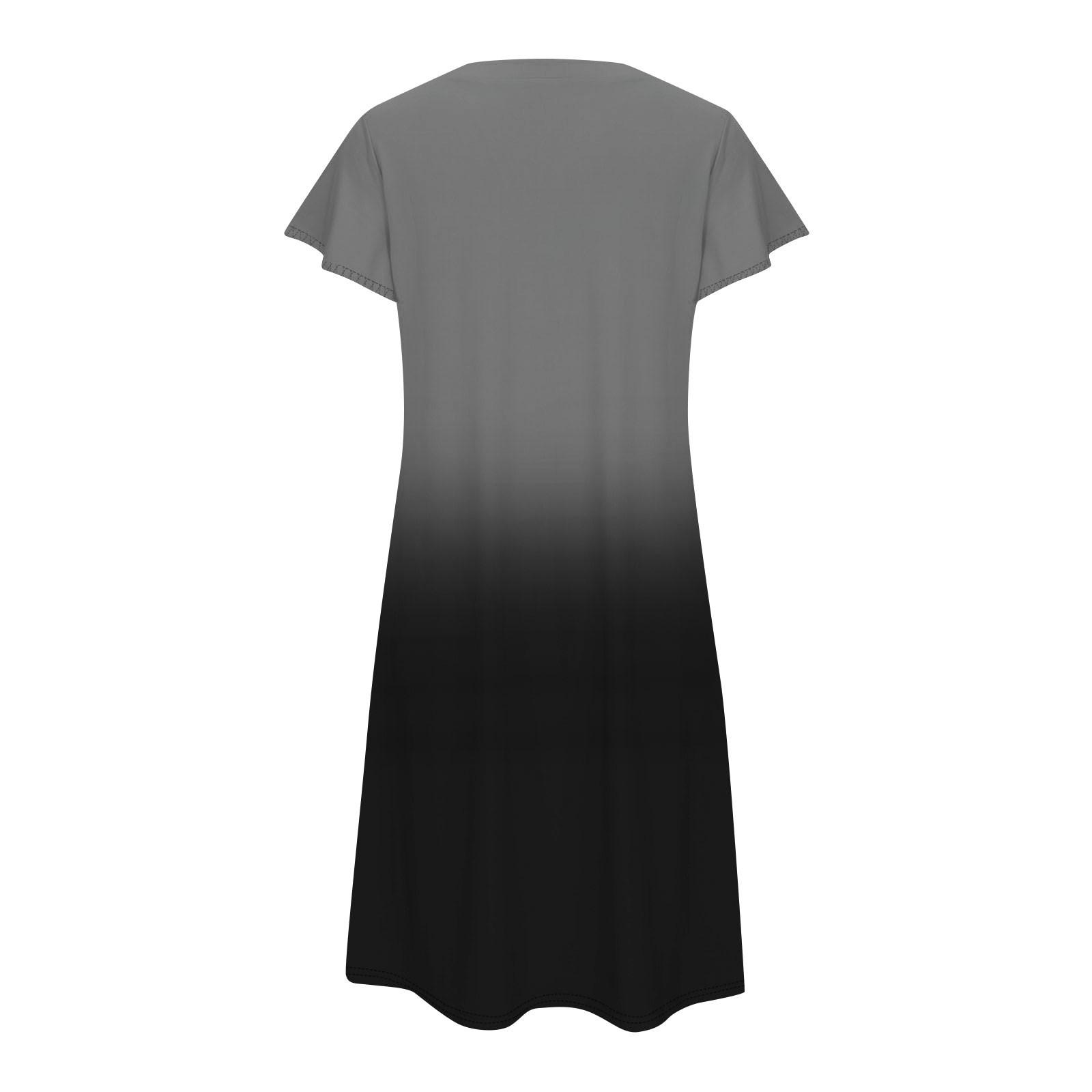 Женская модная расклешенная пижама с коротким рукавом и V-образным вырезом — фото 5