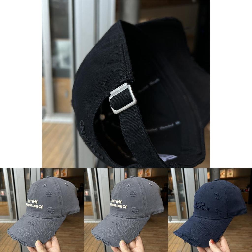 Embroidered Letter Baseball Cap For Women Adjustable Cotton Sun Protection Hat