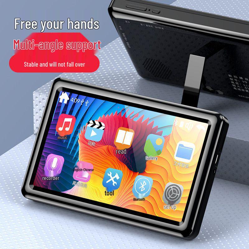 7-inch MP4 Player with Bluetooth, Large Battery, External Speaker & Stand; Supports MP5/MP3, Novels, Videos, PDFs