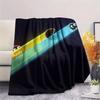 Pac‑Man Printed Flannel Blanket, soft throw for bedroom sofa, washable, fan merchandise, great gift.