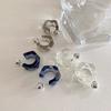 Simple C-shaped earrings, stud earrings, trendy, sweet and cool, exquisite, personalized design earrings, earrings.