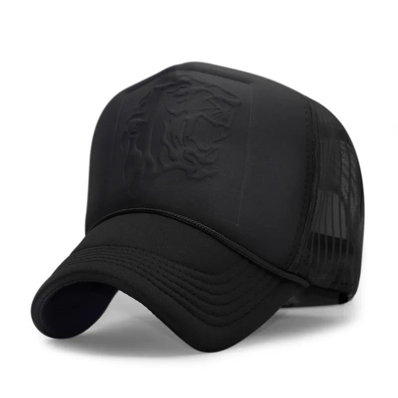 Adult Summer Mesh Trucker Caps Men Hip Hop Punk Rock Snapback Hat Big Head Man Plus Size Baseball Cap 55-60cm 60-63cm