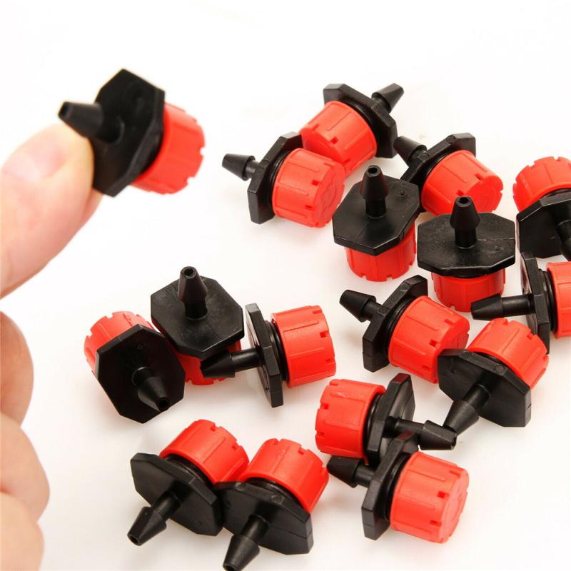 100pcs Micro  Flow  Dripper Drip Head 1/4 Inch Hose Micro Dripper Garden Irrigation Sprayer