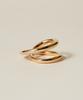Novice Tokyo Spiral Cross Ring / Gold