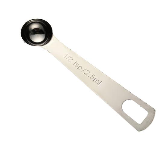 Stainless Steel Measuring Spoon Set with Scale Accurate Dosage Measuring Spoon Dishwasher Safe Kitchen Gadget for Coffee Milk Powder Spices