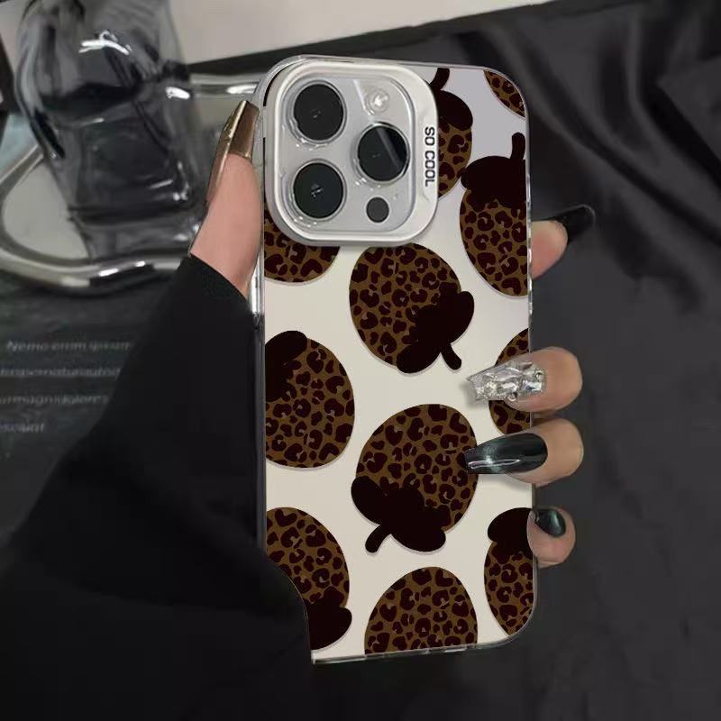 Full screen strawberry leopard print suitable for iphone17 mobile phone case Apple 15promax/14 new 13pro12 Europe and America