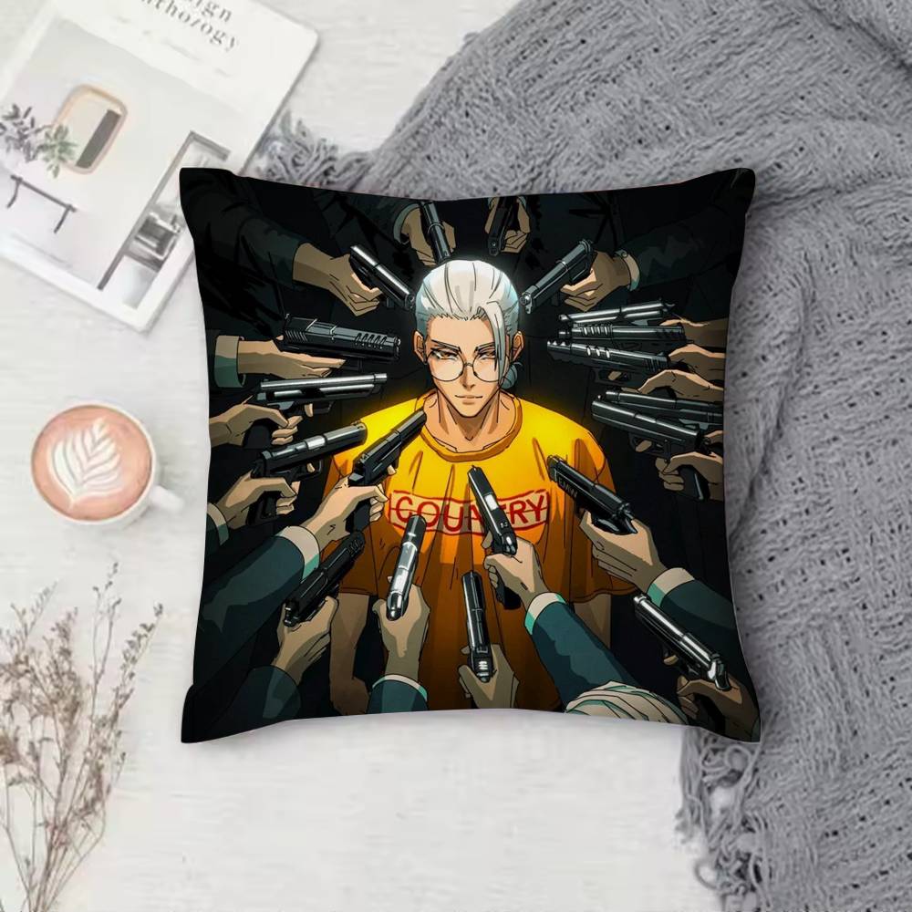 Anime Sakamoto Days Pillow Case Pattern Printed Pillowcase For Living Room Sofa Cushion Cover