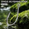 Stainless Steel Jigging Hooks for Large Fish, Sea & Rock Fishing, 5-Pack