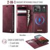 Magnetic Leather Wallet Case for iPhone 16/17 Pro Max (MagSafe Compatible)
