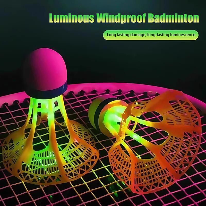 6/12Pcs Led Light-Up Badminton Balls Colorful Led Foamed Sport Badminton Shuttlecocks Children Luminous Badmintons Supplies