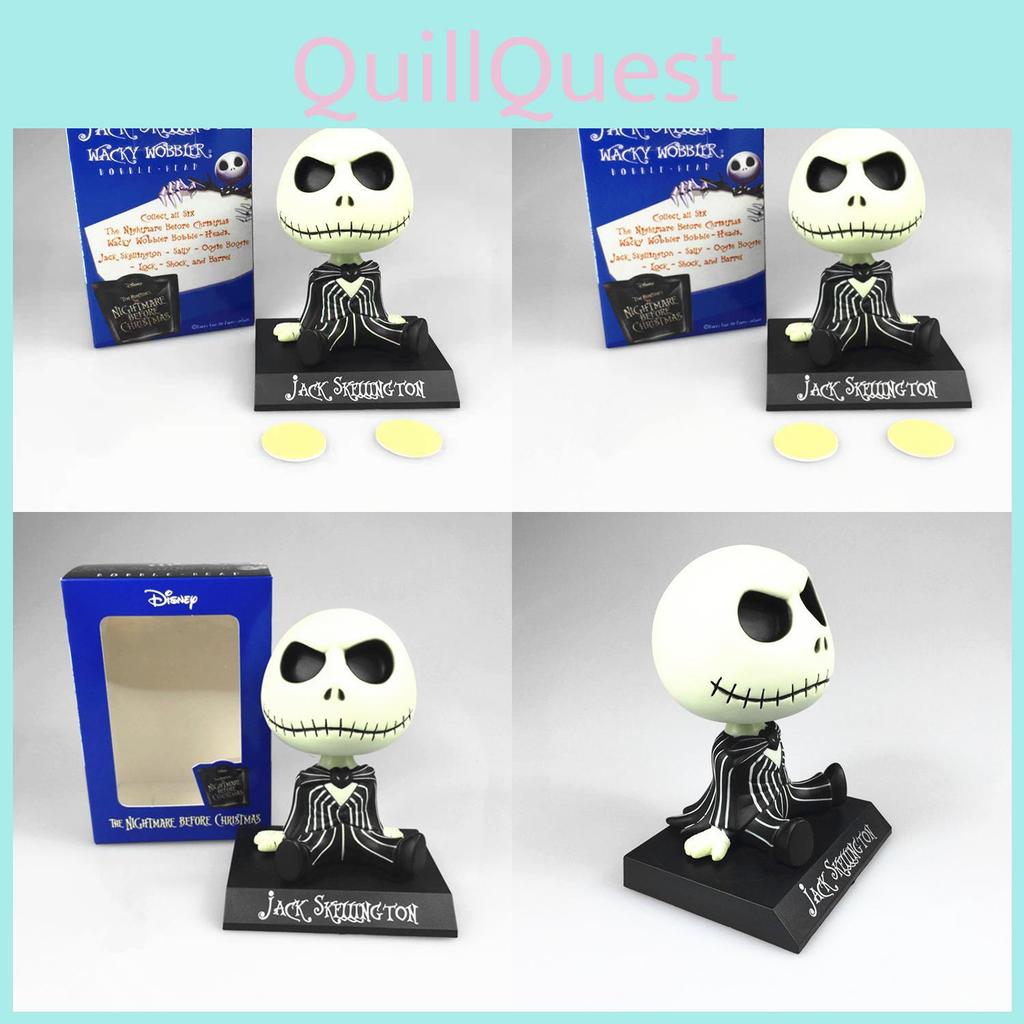 Adorable Jack Skellington Car Ornament Unique Christmas Decoration 11cm Height
