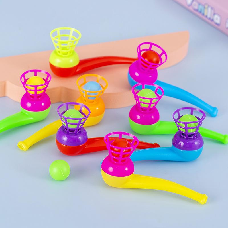 3pcs Plastic Pipe Blowing Ball Kids Toys Outdoor Games Balance Training Educational Toys Learning Toys For Children Funny Gifts