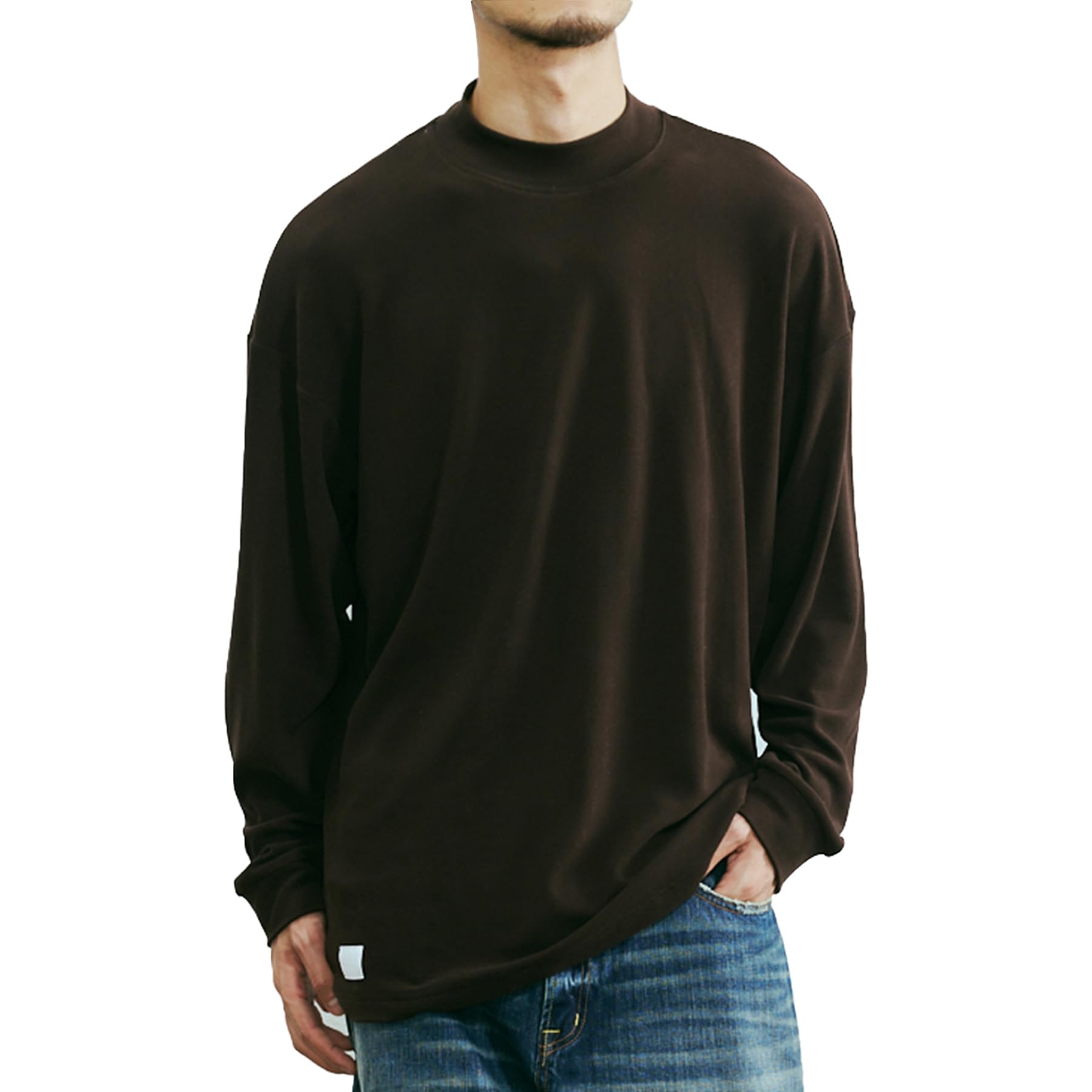 [CHANGE WELL] Men s 2024AW Fashion 9oz Autumn/Winter Clothing Big Silhouette Warm Autumn/Winter Clothing Double-Sided Brushed Fabric Thermal Insulatio