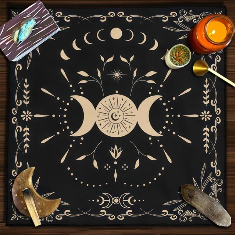 50x50/60x60/75x75cm Tarot Tablecloth Mat Geometric Divinations Table Cloth Board Game Oracles Card Pad Rune Support Mat