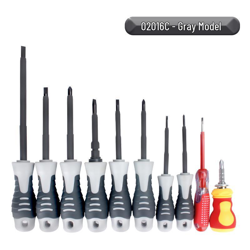 10-in-1 Insulated Electrician Screwdriver Set, Double-ended Chrome-vanadium Steel, Household Repair Tools