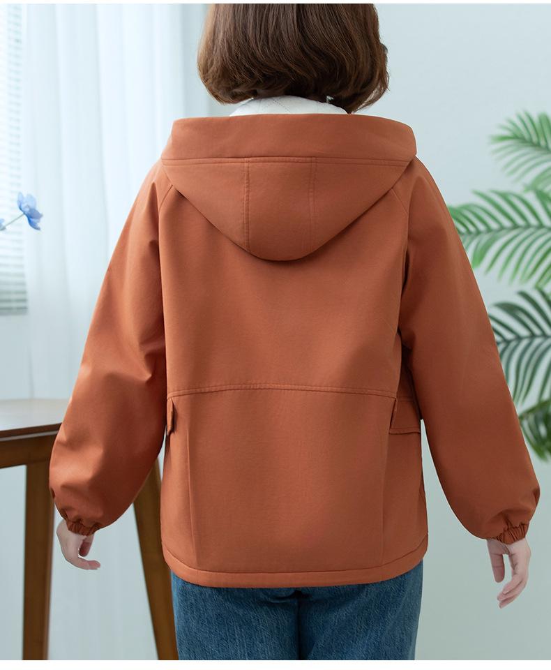 Women's Fleece-Lined Cotton Padded Short Trench Coat - Spring & Autumn Casual, Versatile, Loose Fit 2025.