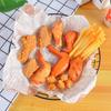 PVC Food Model Keychain: Fried Chicken, Chicken Legs, Wings, Nuggets & Popcorn, French Fries Edible Toy