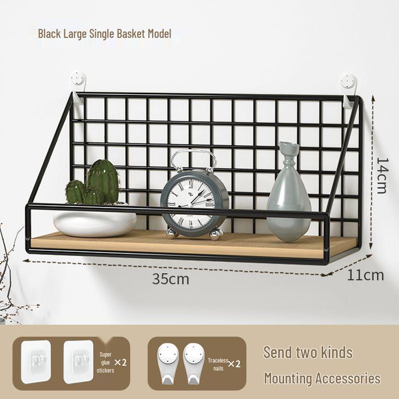 Punch-Free Wall-Mounted Bedside Storage Rack