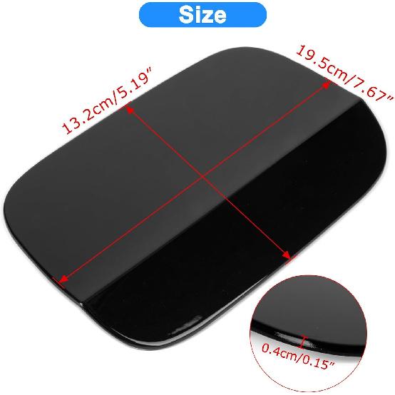 Deckel Gastank Kraftstoffklappe Abdeckkappen - PSLER VW Passat 2012 2013 2014 2015 2016 2017 2018 561809857(Schwarz)