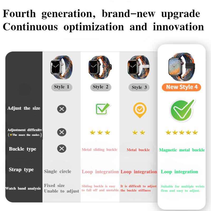 Geflochtenes Solo Loop-Armband aus Nylon für Apple Watch Band Ultra2 49 mm 9 8 7 41 mm Metall-Magnetarmband 45 mm 6 5 4 SE 44 mm verstellbarer elastischer iWatch-Gurt