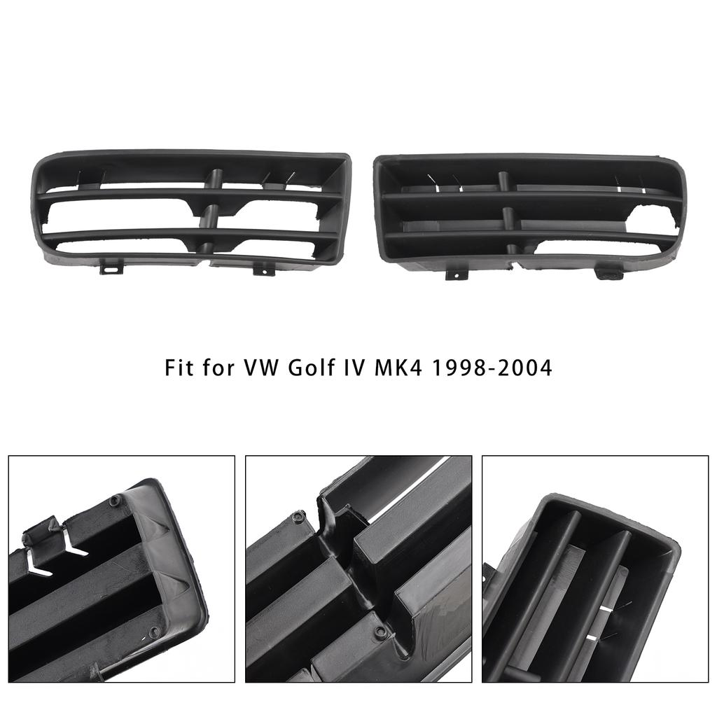 1 Pair Front Bumper Fog Light Grill Cover Bezel For VW Golf IV MK4 1998-2004