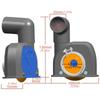 Cutting Dust Shroud for Angle Grinder Grinder Dust Shroud Adjustable Vacuum Cleaner for Wood Concrete Wall Stone