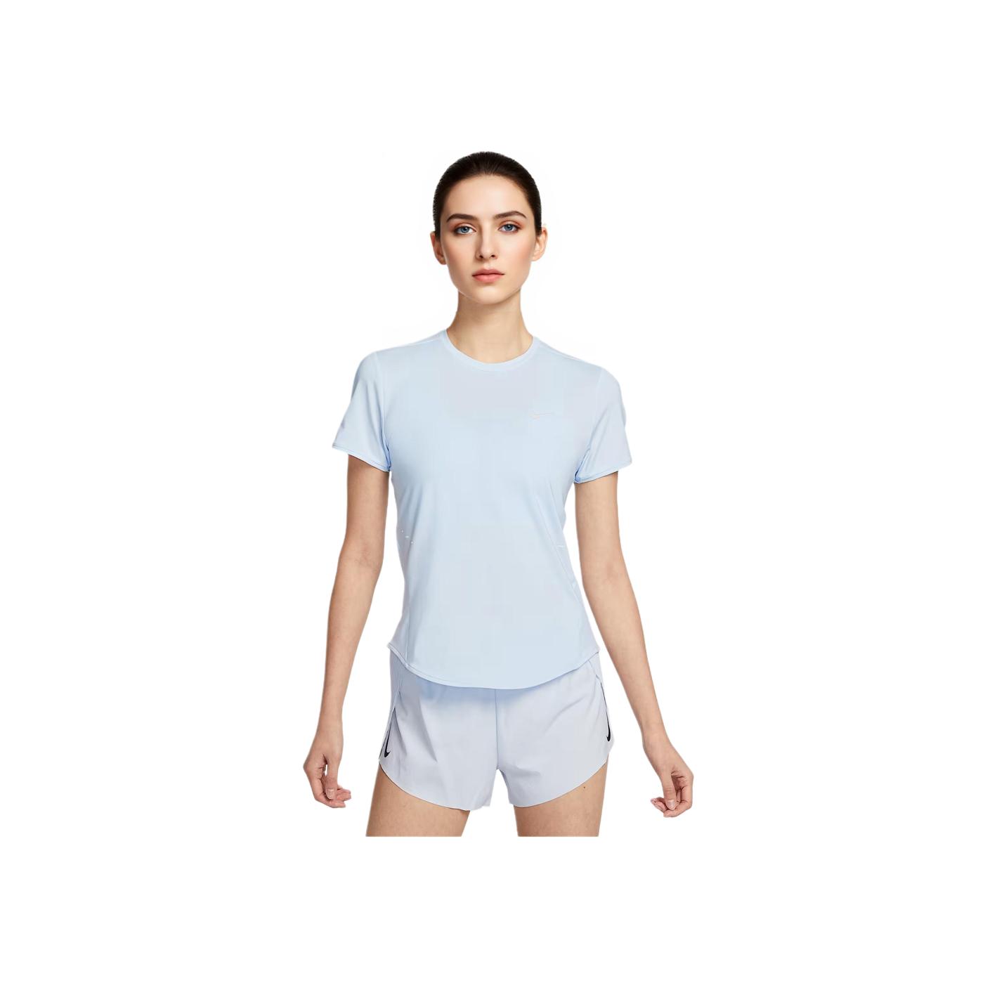 

Женская футболка Nike Dri-Fit Swift, удобная, модная, простая, универсальная, с коротким рукавом, синяя HM9699423 S