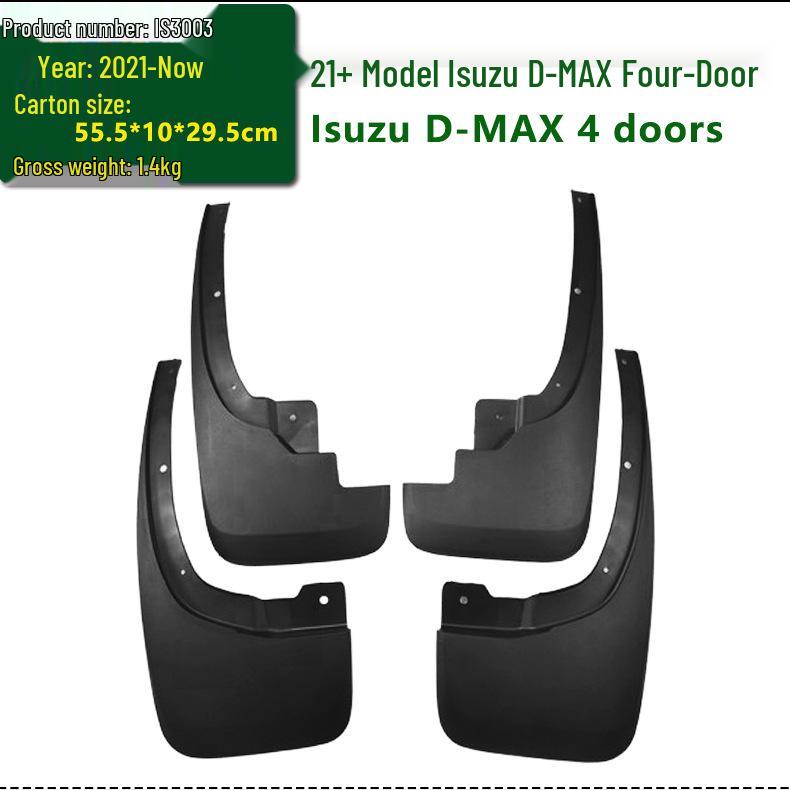 Isuzu D-MAX Mud Flaps (2012-2026) for Two-Door & Four-Door Models