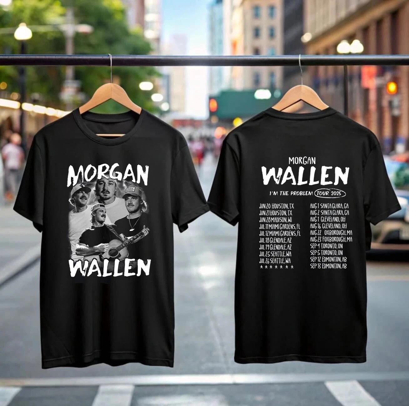Morgan Wallen I’m The Problem Tour 2025 Cotton Tee Unisex Shirt S-5XL S