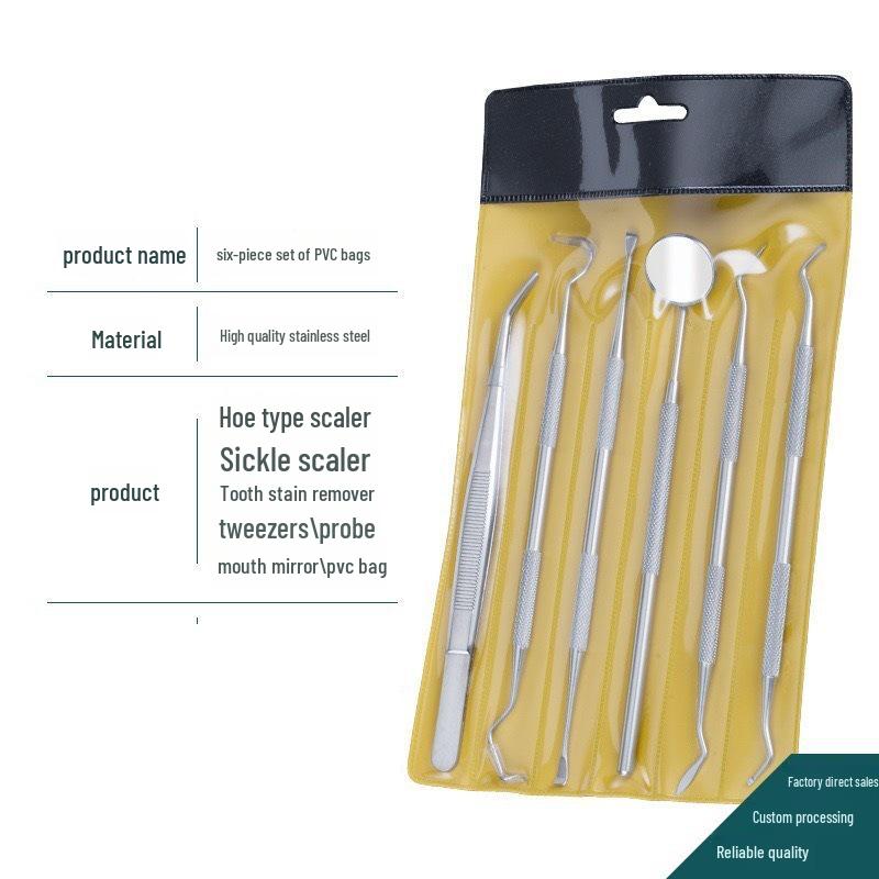 Stainless Steel Dental Tartar Remover Tool Set