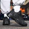 Autumn New Trend Retro Thick Sole Heightening Dad Shoes Leather Surface Fashion Men's Shoes Wear-resistant Non-slip Casual Sports Shoes