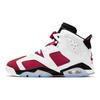 Air Jordan 6 Retro GS Carmine 2021 Kids Sneakers White Black 384665-106