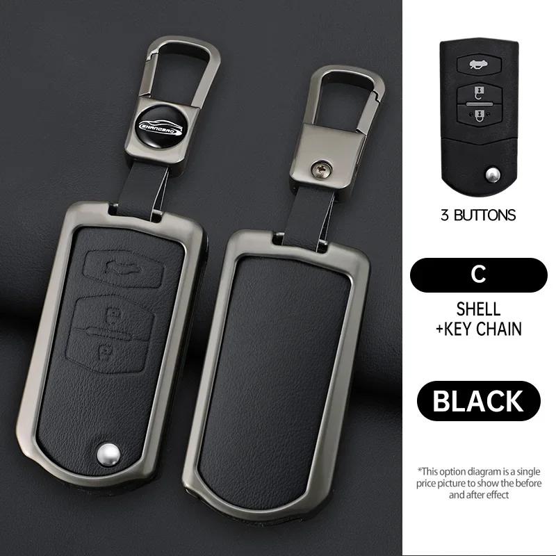 

Car Remote Key Case Cover Protector Shell For Mazda 3 5 6 Series M6 Rx8 Mx5 2 3 Buttons Keyless Key Protector Bag Accessories