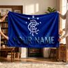 Rangers Fc (19) Personalized Name Blanket Soft Cozy Gift for Sofa Bed Couch Home Decoration
