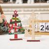Festival Wood Christmas Decorations Christmas Tree Crafts Tabletop Centerpieces for Indoor Home Shops Decorations