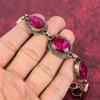 Faceted Kashmir Ruby Bracelet Copper Bracelet Genuine Gemstone Jewelry Adjustable Chain Bracelet Wonderful Copper Jewelry Handmade Bracelets
