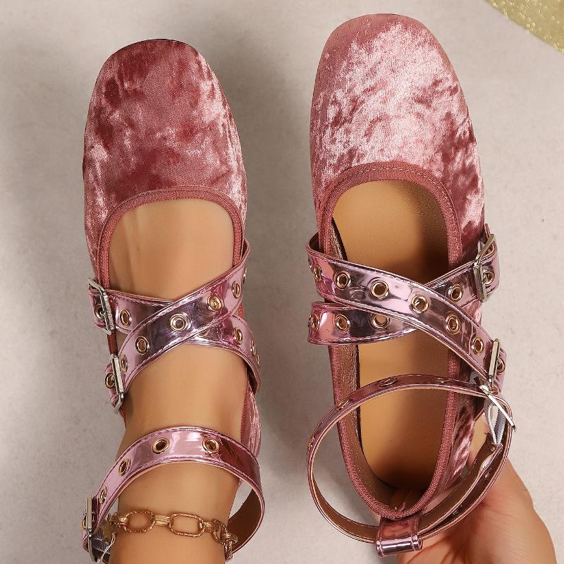Fashion Women Flats Fashion Buckle Strap Sneakers Ladies Mary Janes Flats Shoes Female Shallow Ballet Flats Loafers Zapatos De Mujer