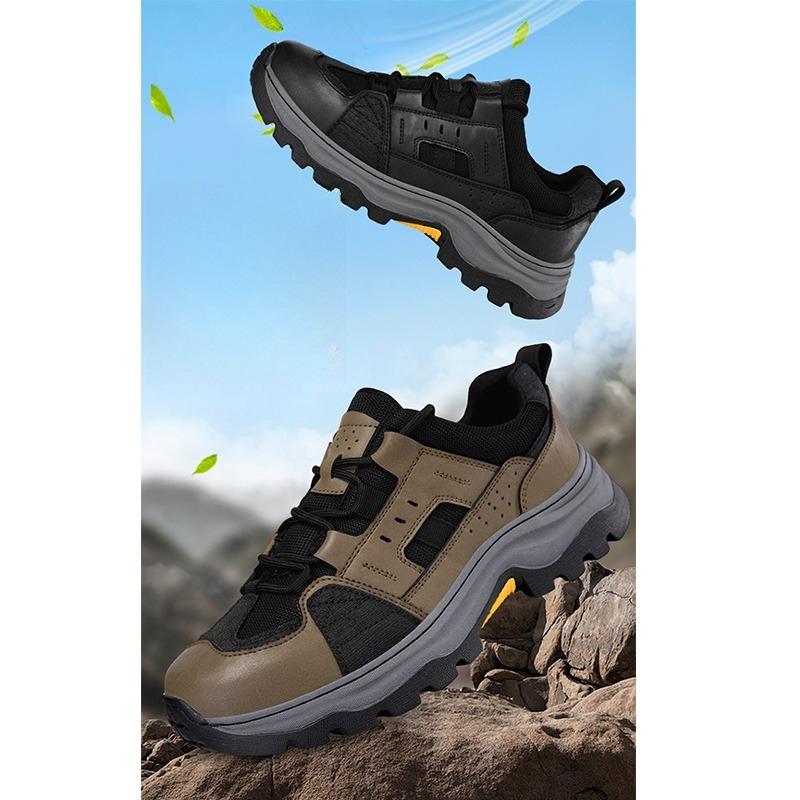 Herren Outdoorsport-Schuhe Anti-Rutsch Freizeit Atmungsaktiv Bergsteigerschuhe Große Größe Bequem Gummi-Außensohle Alle Jahreszeiten