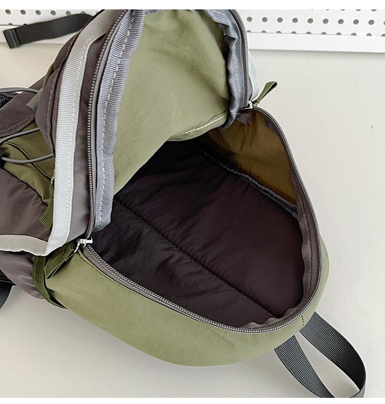 Outdoor Backpack Contrast Color Backpack Student Small Backpack Lightweight Travel Bag